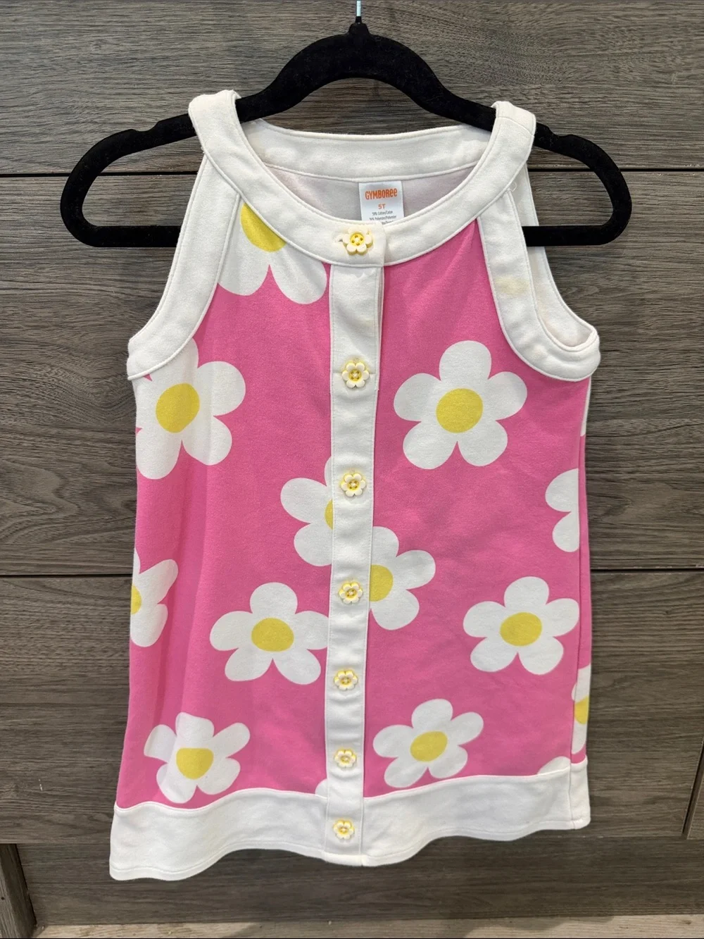 Gymboree Pink Floral Button-Front Dress